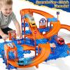 96PCS Puzzles Track Cars Toys for Kids Age 3-8 8-13, 4-Tier Race Track with 3 Cars, Toddler Educational Floor Puzzle Car Games Toys for Toddlers, Boys and Girls, 5 6 7 8 9 10 Years Old Birthday Gift view 3