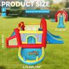 Anypool 9 in 1 Inflatable Bounce House Kid Trampoline with Tall Slide, Ball Pit Pool, Skill Soccer, Throwing Sandbags Game, for Home Party or Outdoor Ages 3-10 with 520W Blower 190"x138"x76" view 2