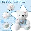 Ziyutam Get Well Soon Stuffed Animal, Get Well Bear Plush with Gift Box for Kids, Soft White Teddy Bear Gifts for Boy and Girl, Cute Recovery Stuffed Animal view 2