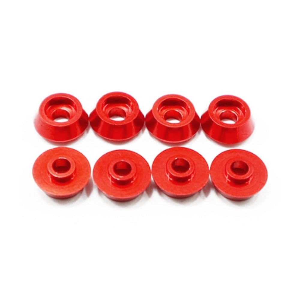 TYXTTGY for WPL C14 C24 B14 B24 B16 B36 RC Car 8pcs Metal Screw Washers Bolts Gaskets RC Crawlers Upgrade Parts(Red)