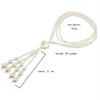 Imitation Pearl Retro Long Sweater Chain Bohemian Style Necklace For Women,white,70cm view 2