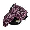 Pink and Black Leopard Baby Car Seat Stroller Canopy Cover Newborn Infant Car Seats Covers Mom Nursing Breastfeeding Carrier Carseat Wind Proof Baby Carseat Sunshade Covers view 3