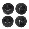 Compatible with SG1603 for SG1604 SG 1603 for UDIRC UD1601 UD1602 UD1603 UD1604 1/16 RC Car Upgrade Parts 4Pcs Rubber Tires Tyre Wheel RC Car Tyre Hub Wheels view 1