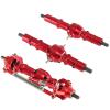 RC car Front Rear axle Compatible with WPL B16 B36 for FAYEE for JJRC 1/16 RC Car Upgrade Parts Metal Front Middle Rear Axle Assemblies Six Wheel Drive(Red) view 1