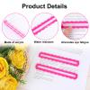 4pcs Mahjong Rule Finder, Bright Acrylic Scalloped Line Reader and Card Guide Mahjong Rules Helper Accessories for Beginner Players (Pink) view 4