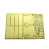 1/35 Scale Tiger I Tank Side Fender PE Set  WWII German Heavy Tank Brass Detailing Kit for Military Modelers view 1