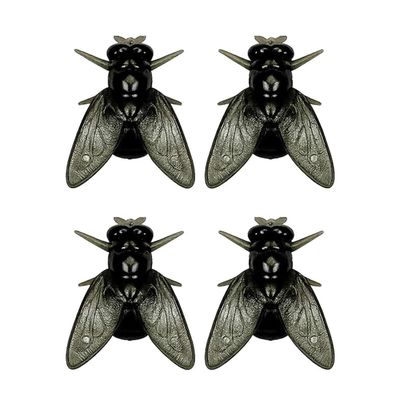 2 Pair Realistic Fly Earrings,Abstract House Fly Earrings,Create Unique Simulated Animal Earring,Novelty Prank Gift(Black*2)