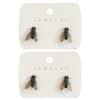 2 Pair Realistic Fly Earrings,Abstract House Fly Earrings,Create Unique Simulated Animal Earring,Novelty Prank Gift(Black*2) view 2