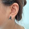 2 Pair Realistic Fly Earrings,Abstract House Fly Earrings,Create Unique Simulated Animal Earring,Novelty Prank Gift(Black*2) view 3
