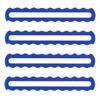 4pcs Mahjong Rule Finder, Bright Acrylic Scalloped Line Reader and Card Guide Mahjong Rules Helper Accessories for Beginner Players (Blue) view 1