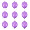 100 Pcs Link Balloon Linking Balloon 6 Inch Quick Link Latex Balloonfor Wedding, Birthday, Bridal Shower, Halloween, Christmas, Party Festival Decorations (Purple-6in) view 1