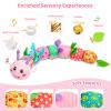 Baby Toys 0-12 Months, Caterpillar Musical Plush Stuffed Toy for Infant, Animal Soft Rattle Sensory Toys with Teether for Tummy Time, Newborn Boy& Girl Shower Birthday Christmas Valentines Gift view 2