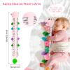 Baby Toys 0-12 Months, Caterpillar Musical Plush Stuffed Toy for Infant, Animal Soft Rattle Sensory Toys with Teether for Tummy Time, Newborn Boy& Girl Shower Birthday Christmas Valentines Gift view 3