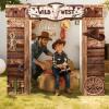 WERNNSAI 14 PCS Western Party Decorations - West Cowboy Cardboard Castle Playhouse Large Wild West Cardboard House with Arch Easy Castle for Kids Boys Birthday Baby Shower Party Decor 55" x 58.2" view 4