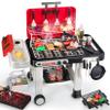 DRAMATION Kids Play Kitchen Toys, Kids BBQ Grill Playset with Smoke, Sound and Light, 2-Layer Toy Grill Cart, Outdoor Play Kitchen Toys, Toddler Cooking Set for 1-3 3-5, Gift for Boys Girls Aged 3 4 5 view 1