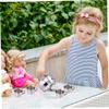 sdybjml Kids Tea Set Includes Portable 330ml Stainless Steel Long Spout Teapot with Filter Screen and 4 70ml Cups for Children Camping Home Gifts Small Teapot view 4