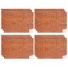 12 Pcs Dollhouse Wallpaper Miniature Dollhouse Accessories Peel and Stick Self Adhesive Miniature Wallpaper Flooring for DIY Doll House Mini Room Decoration Craft Projects 8.3" x 11.7" (Red Brick) view 1