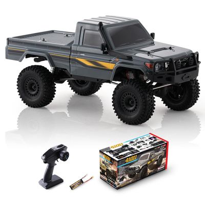 FCX YKHOBBY 1/10 YK41011 RC Crawler, Hobby Grade RC Rock Crawler with 2 Speed Switch, Manual Differential Lock for Adults (RTR Grey)