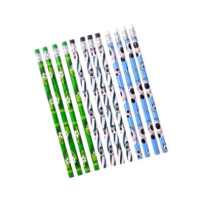 12 Pcs Football Themed Pencils With Eraser For Kids, Drawing Pencils, Writing School Supplies Sports Themed Party Favor Birthday For Students