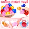 24 Pack Valentines Day Gifts for Kids with Stress Balls Valentines Day Cards for Kids School Stress Relief Squeeze Toys Teens Boys Girls Preschool Toddler Valentine Classroom Exchange Party Favors view 4