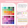 1500 Pieces 5 * 8mm Abacus Glass Beads for Jewelry Making,48 Colors Special Glass Beads Friendship Beads for Bracelet Necklaces Making and DIY Crafts,Great Gifts for 6-Year-Old Girls view 2