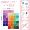 1500 Pieces 5 * 8mm Abacus Glass Beads for Jewelry Making,48 Colors Special Glass Beads Friendship Beads for Bracelet Necklaces Making and DIY Crafts,Great Gifts for 6-Year-Old Girls view 3