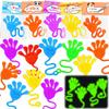 30PCS Sticky Hands with Card Headers Valentines Day Gifts for Kids School Glow Toys Valentine Exchange Cards for Kids Classroom Toddler Boy Girl Valentines Treat Class Party Favors Bulk Prizes view 1