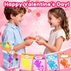 30PCS Sticky Hands with Card Headers Valentines Day Gifts for Kids School Glow Toys Valentine Exchange Cards for Kids Classroom Toddler Boy Girl Valentines Treat Class Party Favors Bulk Prizes view 2