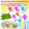 30PCS Sticky Hands with Card Headers Valentines Day Gifts for Kids School Glow Toys Valentine Exchange Cards for Kids Classroom Toddler Boy Girl Valentines Treat Class Party Favors Bulk Prizes view 4