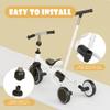 KORIMEFA 5-in-1 Tricycle for Toddlers 1-3, Toddler Bike with Push Handle & Removable Pedals, Adjustable Seat Toddler Tricycle, Easy Assembly, White view 2