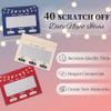 40 Romantic & Fun Scratch Off Date Night Ideas Card, Perfect Couple Gifts for Boyfriend, Girlfriend, Wife, Husband, Engagement, Birthday or Anniversaries,Valentine's Gift for Men and Women view 3