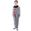 4PCS Kids Scary Clown Costumes, Killer Clown Jumpsuit Outfits with Mask Knife Gloves Halloween Props (Jumpsuit, Large) view 3