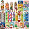 192PCS Christmas Party Favors for Kids, 24 Pack Christmas Stationery Set Xmas School Prizes with Notebooks Pencils Erasers, Xmas Stocking Stuffers for Classroom Gifts Exchange Carnival Events view 1