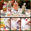 192PCS Christmas Party Favors for Kids, 24 Pack Christmas Stationery Set Xmas School Prizes with Notebooks Pencils Erasers, Xmas Stocking Stuffers for Classroom Gifts Exchange Carnival Events view 4
