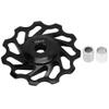 11T Ceramic Bearing Drivetrain Derailleur Pulley | Aluminum Alloy Guide Wheel for 8 - 11 Speed Vehicles | Lightweight Hollow Design / No Chain Block | Replacement for Mountain / view 4