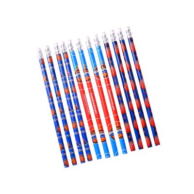 12 Pcs Football Themed Pencils With Eraser For Kids, Drawing Pencils, Writing School Supplies Sports Themed Party Favor Birthday For Students
