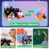 Annexfun Magnetic Blocks-100PCS Magnetic Building Blocks,Space Rocket Magnetic Tiles Cubes 2026 Upgraded STEM Game, Christmas Birthday Gifts for 3 4 5 6 7 8 9 10 Year Old Boys and Girls view 4