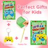28PCS Video Game Keychains Valentines Day Cards for Kids School Valentine Gifts for Kids Classroom Party Favors Funny Preschool Valentine's Day Exchange Cards for Toddler Class Boy Girl Treat Bulk view 4
