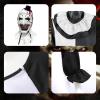 4PCS Kids Scary Clown Costumes, Killer Clown Jumpsuit Outfits with Mask Knife Gloves Halloween Props (Dress, XX-Large) view 3