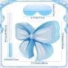 Adecortalk Bow Pinata Birthday Decorations for Kids Blue Bow Pinata with Bat Stick Blindfold for Girls Blue Bow Princess Birthday Wedding Bridal Baby Shower Party Supplies (15.8x12.6x3.2 Inches) view 2
