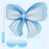 Adecortalk Bow Pinata Birthday Decorations for Kids Blue Bow Pinata with Bat Stick Blindfold for Girls Blue Bow Princess Birthday Wedding Bridal Baby Shower Party Supplies (15.8x12.6x3.2 Inches) view 4