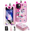 Kids Smart Phone for Girls, Christmas Birthday Gifts for Girls Age 3-10 Kids Toys Cell Phone, 2.8" Touchscreen Toddler Learning Play Toy Phone with Dual Camera, Game, Music Player, 32GB Card & Bag view 1