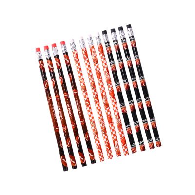 12 Pcs Football Themed Pencils With Eraser For Kids, Drawing Pencils, Writing School Supplies Sports Themed Party Favor Birthday For Students