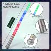 Gejoy 2 Piece Light up Wand for Kids Magic Wizard Witch Wand Princess Fairy Wands Sound Toy Cosplay Props(Clear Style,Silver) view 2