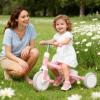 KORIMEFA 5-in-1 Tricycle for Toddlers 1-3, Toddler Bike with Push Handle & Removable Pedals, Adjustable Seat Toddler Tricycle, Easy Assembly, Pink view 2