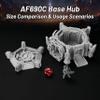 AF690C Base Hub for DND & RPG | Modular Sci-Fi Terrain, TTRPG Map Props, Wargame Buildings, Dungeon Walls, Dungeons and Dragons Accessories for Tabletop Roleplay view 4
