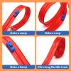 20ft Build Anywhere Portable Race Track with Suction Cups - Flexible Roll-Up Design Fits 1/64 Scale Cars, Portable Toy Gift for Kids 4+ Year Old view 3