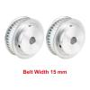5M-40T Pulley Inner Bore 10/12/14/15/16/17/19/20mm Aluminum Pulley Wheel Slot Width 16/21mm 1Pcs(19 mm,21 mm) view 4