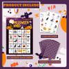 LSJEHTQ Halloween Bingo Games Cards Set, Halloween Party Games for 24 Players, Reusable Bingo Prizes for Adults Large Group, Family Activities Holiday Favors Supplies -03 view 2