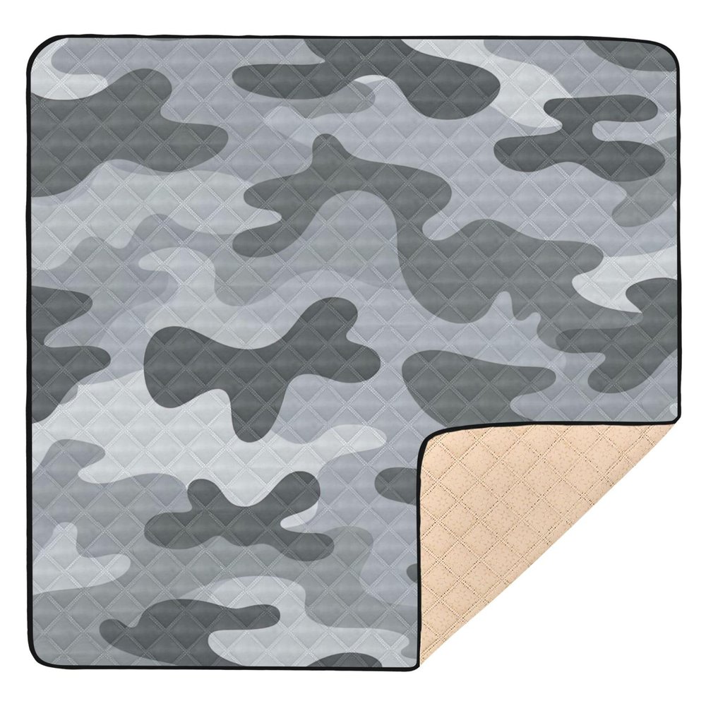 Camouflage Soft Foam Baby Playmat for Indoor Outdoor Comfortable Infant Play Activity Mat for Babies Infants Toddlers, 50'' x 50''